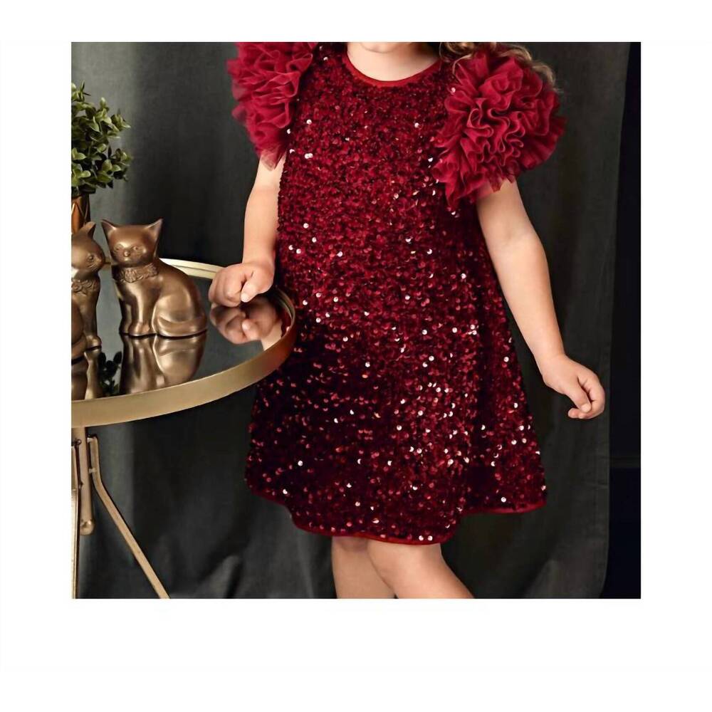 NEW ABEL & LULA aira dress in red